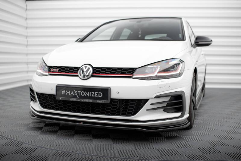 B-Ware Maxton Design Frontlippe V.2 für VW Golf 7 GTI / GTD Facelift ab 03/2017 Hochglanz schwarz