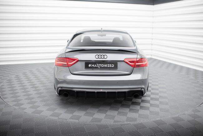 B-Ware Maxton Design Heckdiffusor V.2 für Audi A5 S-Line Coupe / Sportback / Cabrio B8 8T Facelift Hochglanz schwarz