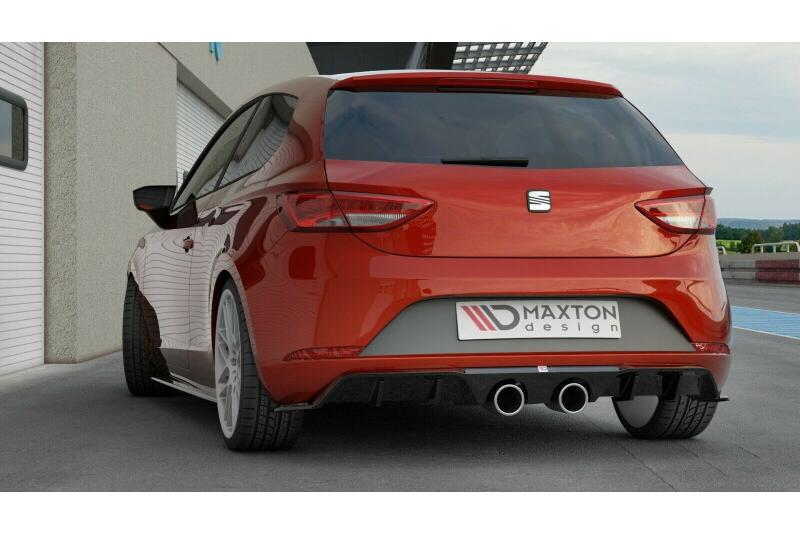 B-Ware Sportauspuff Endschalldämpfer für Seat Leon 5F Facelift 2017- Endrohre 100mm