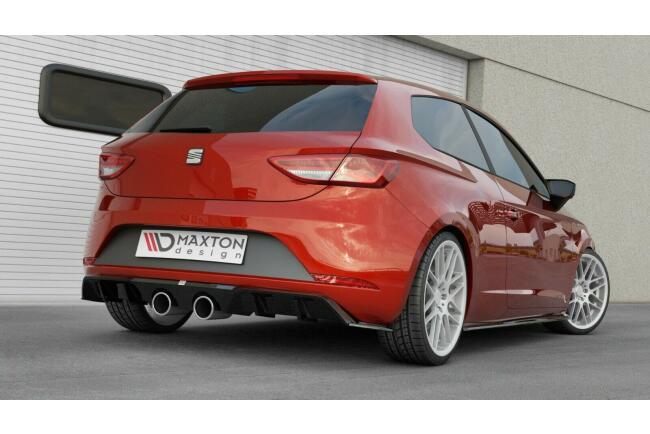 B-Ware Sportauspuff Endschalldämpfer für Seat Leon 5F Facelift 2017- Endrohre 100mm