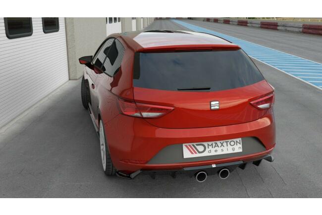 B-Ware Sportauspuff Endschalldämpfer für Seat Leon 5F Facelift 2017- Endrohre 100mm
