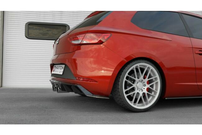 B-Ware Sportauspuff Endschalldämpfer für Seat Leon 5F Facelift 2017- Endrohre 100mm