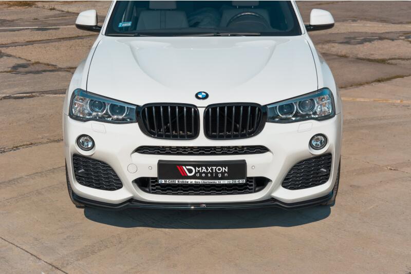 B-Ware Maxton Design Frontlippe für BMW X3 F25 M Paket Facelift Hochglanz schwarz