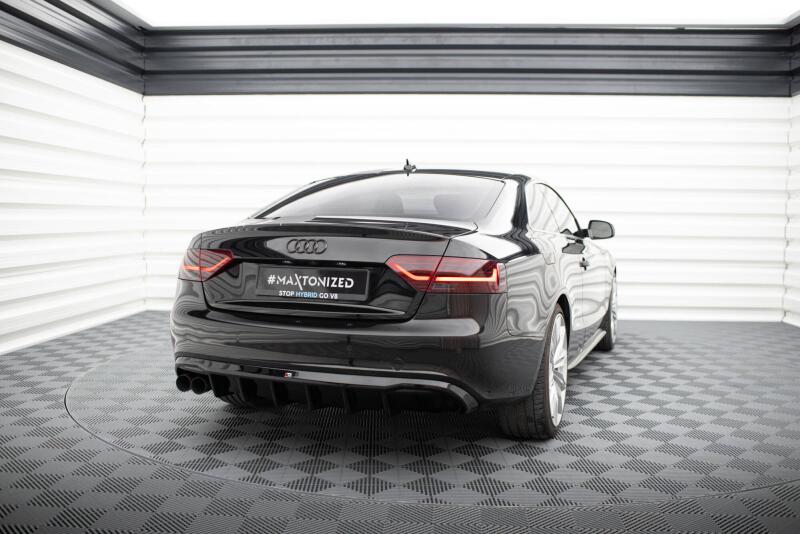 B-Ware Maxton Design Heckdiffusor V.2 für Audi A5 S-Line Coupe / Cabrio B8 8T Hochglanz schwarz