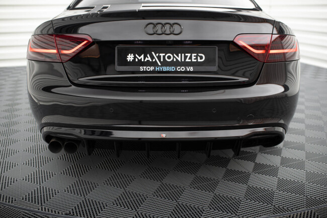 B-Ware Maxton Design Heckdiffusor V.2 für Audi A5 S-Line Coupe / Cabrio B8 8T Hochglanz schwarz