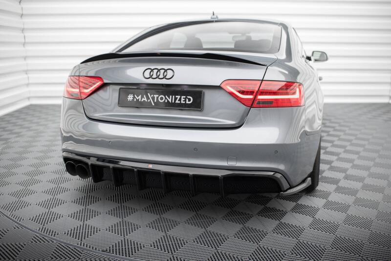 B-Ware Maxton Design Heckdiffusor V.1 für Audi A5 S-Line Coupe / Sportback / Cabrio B8 8T Facelift Hochglanz schwarz