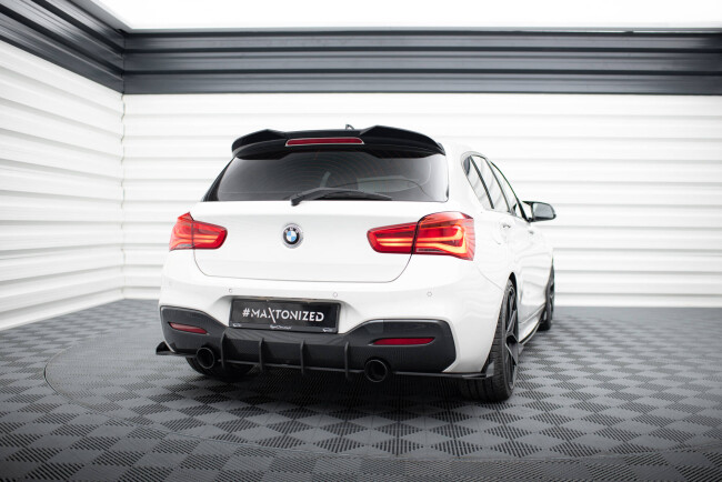 B-Ware Maxton Design Heckspoiler 3D für BMW 1er M-Paket / M140i / Standard F20 / F21 Hochglanz schwarz