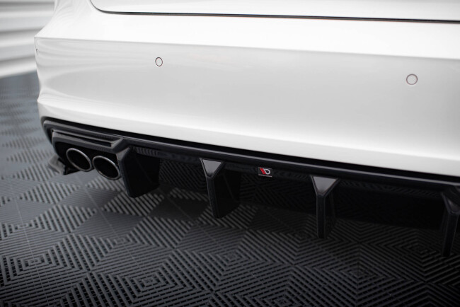 B-Ware Maxton Design Heckdiffusor V.3 für Audi A3 S-Line Sportback 8V Hochglanz schwarz