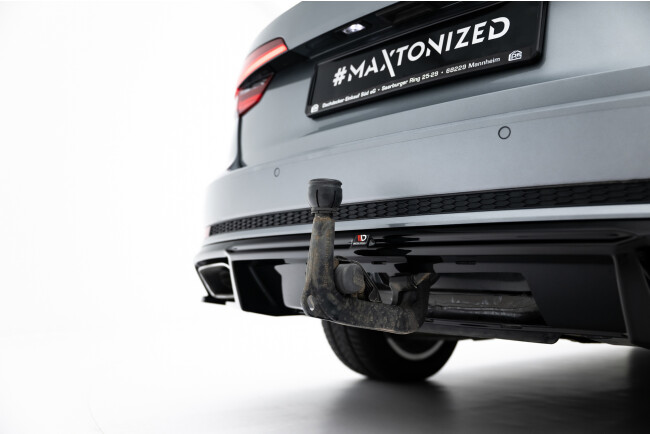 B-Ware Maxton Design Heckdiffusor für Audi A4 / A4 S-Line Limousine / Avant B9 (2015-2019) Hochglanz schwarz