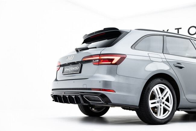 B-Ware Maxton Design Heckdiffusor für Audi A4 / A4 S-Line Limousine / Avant B9 (2015-2019) Hochglanz schwarz