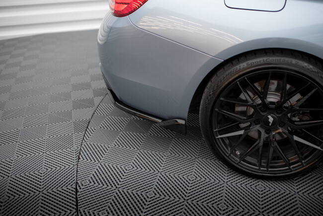 B-Ware Maxton Design Diffusor Flaps (Paar) V.5 für BMW 4er Coupe M-Paket F32 Hochglanz schwarz