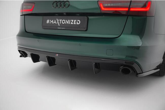 B-Ware Maxton Design Heckdiffusor für Audi S6 / A6 S-line Avant C7 (2011-2014) Hochglanz schwarz