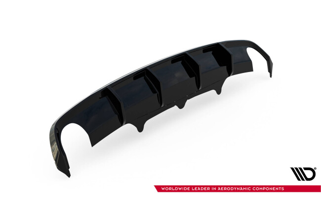 B-Ware Maxton Design Heckdiffusor für Audi S6 / A6 S-line Avant C7 (2011-2014) Hochglanz schwarz