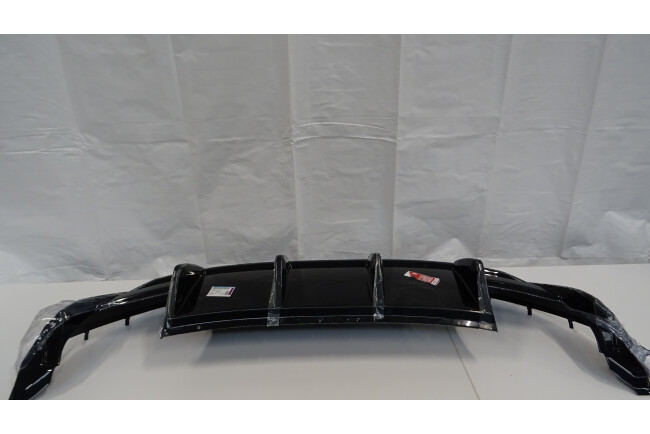 B-Ware Maxton Design Heckdiffusor V.4 für Audi S3 Limousine 8Y Facelift Hochglanz schwarz