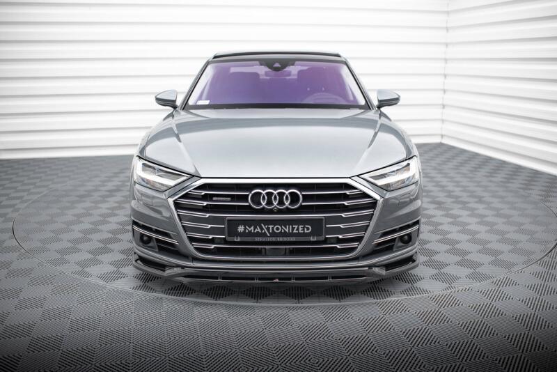 B-Ware Maxton Design Frontlippe für Audi A8 D5 Hochglanz schwarz