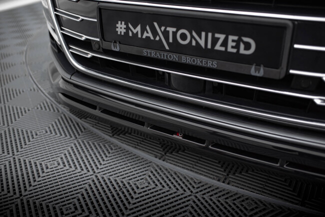 B-Ware Maxton Design Frontlippe für Audi A8 D5 Hochglanz schwarz
