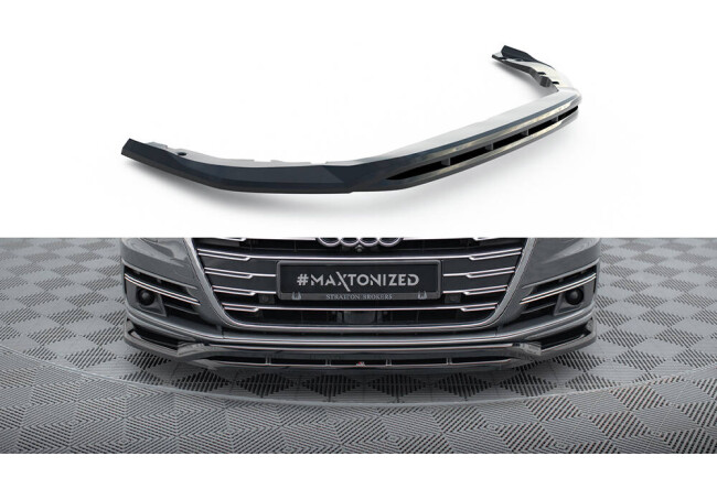 B-Ware Maxton Design Frontlippe für Audi A8 D5 Hochglanz schwarz