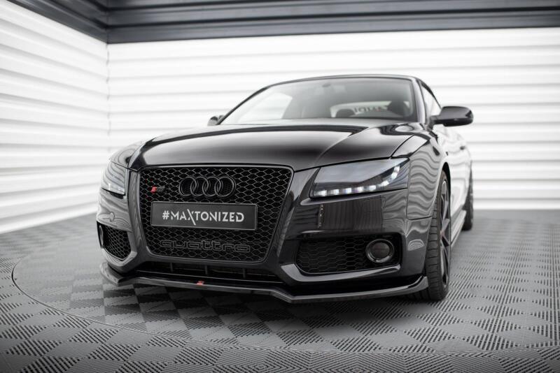 B-Ware Maxton Design Frontlippe V.3 für Audi S5 / A5 S-Line B8 8T Hochglanz schwarz