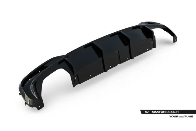 Maxton Design Heckdiffusor V.1 für BMW M550i / 5er M-Paket G30 Limousine / G31 Touring (2017-2020) Hochglanz schwarz