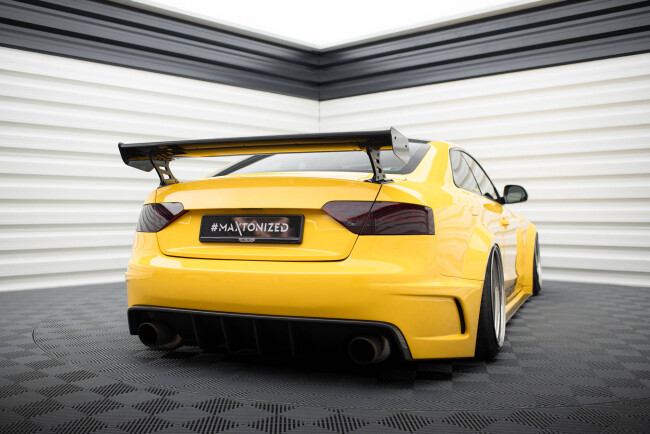 Maxton Design Carbon Heckflügel Heckspoiler mit Standfuß außen für Audi A5 Coupe 8T