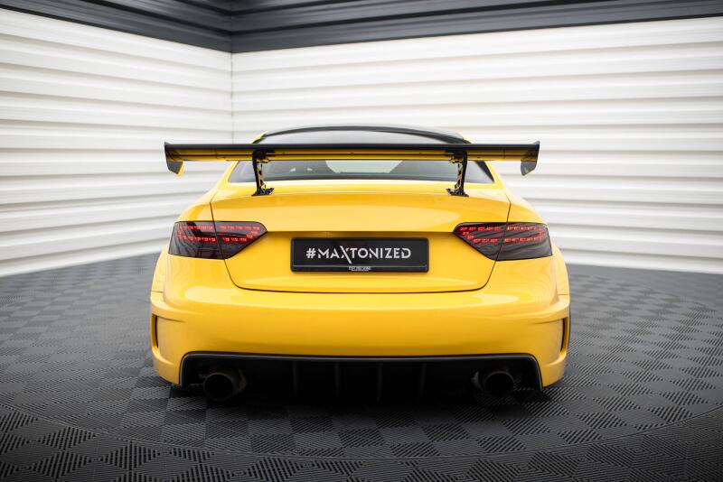 Maxton Design Carbon Heckflügel Heckspoiler mit Standfuß innen für Audi A5 Coupe 8T