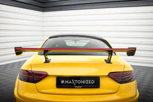 Maxton Design Carbon Heckflügel Heckspoiler mit Standfuß innen und LED für Audi A5 Coupe 8T