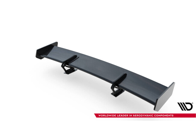 Maxton Design Carbon Heckflügel Heckspoiler mit Schwanenhals Halterungen für Audi A5 Coupe 8T