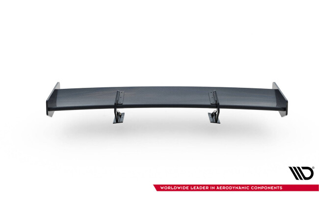 Maxton Design Carbon Heckflügel Heckspoiler mit Schwanenhals Halterungen für Audi A5 Coupe 8T
