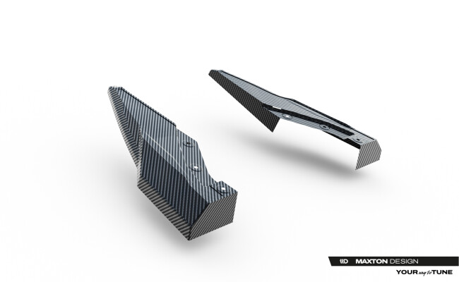 Maxton Design Carbon Diffusor Flaps für Audi SQ8 / Q8 S-Line Mk1 Facelift