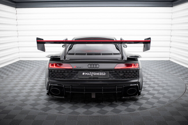 Maxton Design Carbon Heckflügel Heckspoiler mit LED für Audi R8 Mk2