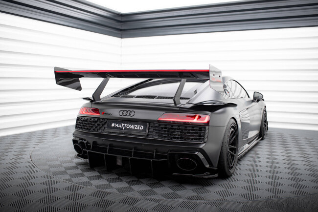 Maxton Design Carbon Heckflügel Heckspoiler mit LED für Audi R8 Mk2
