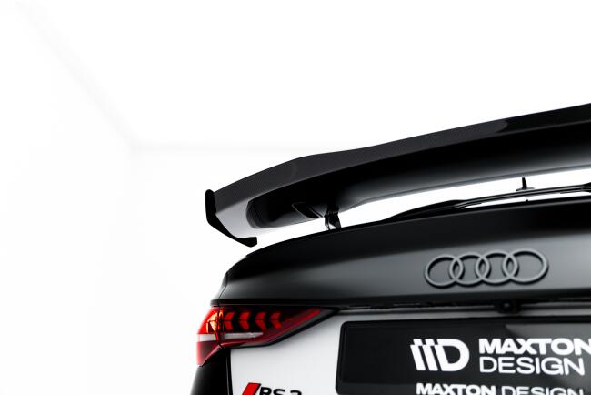 Maxton Design Carbon Heckflügel Heckspoiler für Audi A3 / A3 S-Line / S3 / RS3 Limousine 8Y / 8Y Facelift