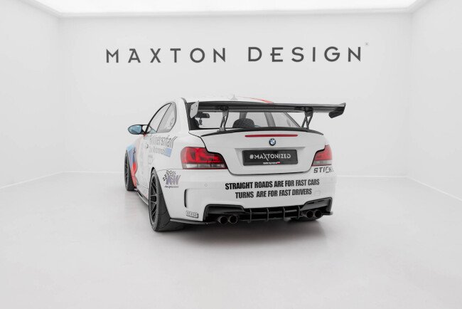 Maxton Design Carbon Heckflügel Heckspoiler mit Standfuß innen V.1 für BMW 1er M E82