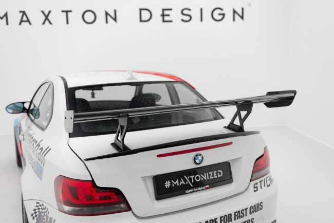 Maxton Design Carbon Heckflügel Heckspoiler mit Standfuß innen V.1 für BMW 1er M E82