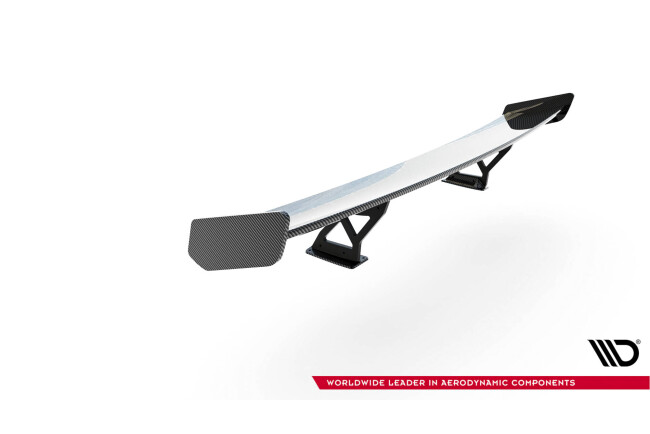 Maxton Design Carbon Heckflügel Heckspoiler mit Standfuß innen V.2 für BMW 1er M E82