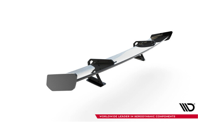 Maxton Design Carbon Heckflügel Heckspoiler mit Schwanenhals Halterungen für BMW 1er M E82