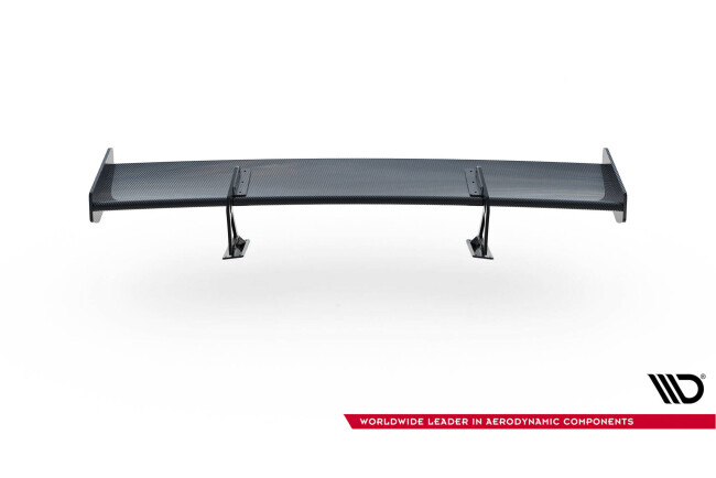 Maxton Design Carbon Heckflügel Heckspoiler mit Schwanenhals Halterungen für BMW 1er M E82