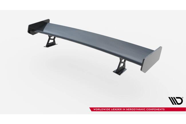 Maxton Design Carbon Heckflügel Heckspoiler mit Standfuß außen für BMW 3er Coupe E46