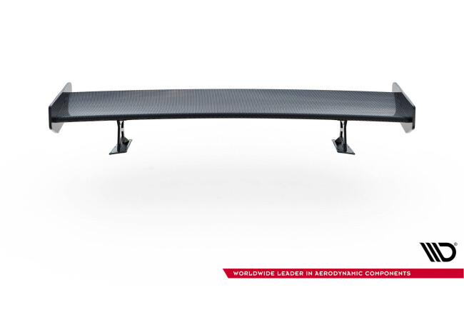 Maxton Design Carbon Heckflügel Heckspoiler mit Standfuß außen für BMW 3er Coupe E46