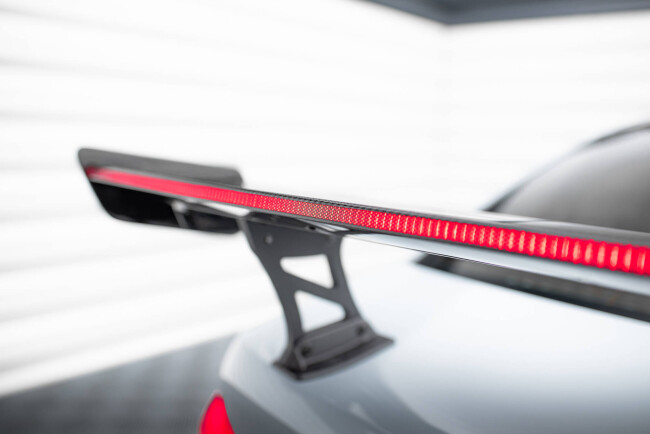 Maxton Design Carbon Heckflügel Heckspoiler mit Standfuß innen und LED für BMW M3 G80 / M340i G20 / 3 M-Paket G20 / 3 Standard G20