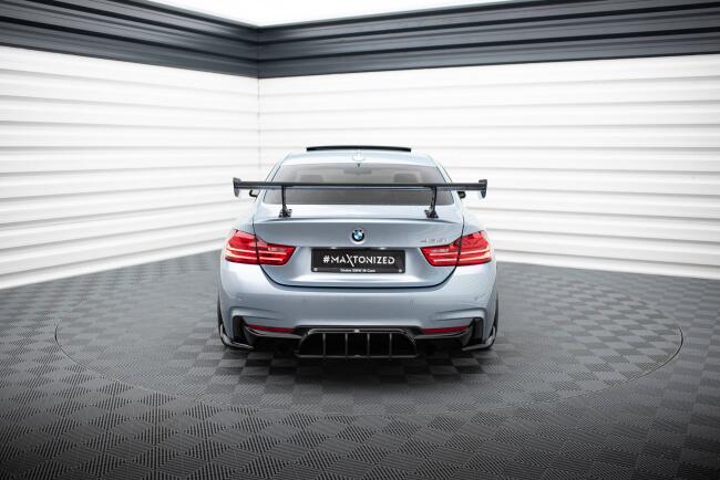 Maxton Design Carbon Heckflügel Heckspoiler mit Standfuß innen für BMW 4er F32 / 4 F32 M-Paket Coupe