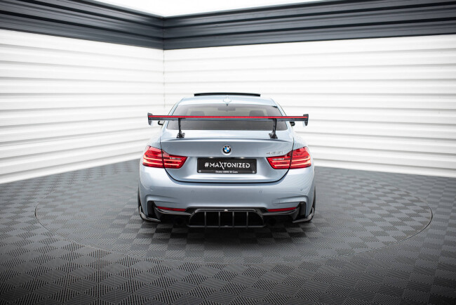 Maxton Design Carbon Heckflügel Heckspoiler mit Standfuß innen und LED für BMW 4er F32 / 4 F32 M-Paket Coupe