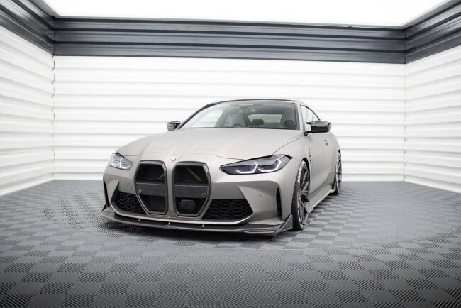 Maxton Design Carbon Front Stoßstangen Flaps für BMW M4 G82 / G82 Facelift
