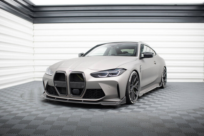 Maxton Design Carbon Front Stoßstangen Flaps für BMW M4 G82 / G82 Facelift