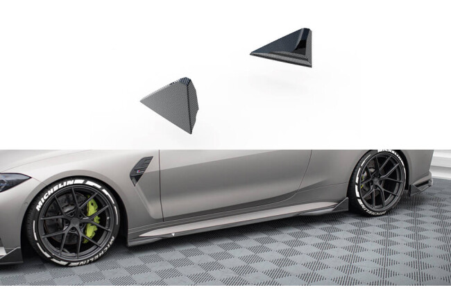 Maxton Design Carbon Seitenschweller Flaps für BMW M4 G82 / G82 Facelift