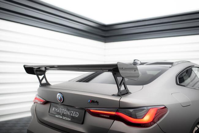 Maxton Design Carbon Heckflügel Heckspoiler mit Standfuß außen für BMW M4 G82 / G82 Facelift / M440i / 4 M-Paket G22 / G22 Facelift