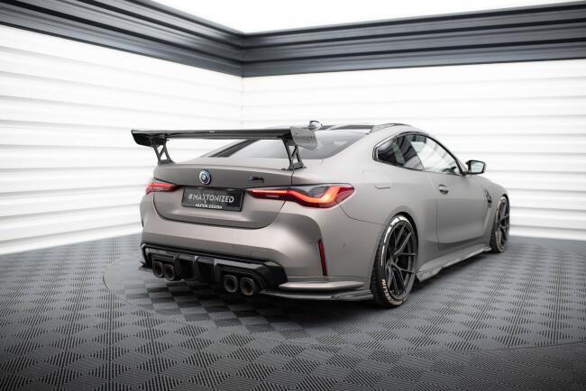 Maxton Design Carbon Heckflügel Heckspoiler mit Standfuß außen für BMW M4 G82 / G82 Facelift / M440i / 4 M-Paket G22 / G22 Facelift