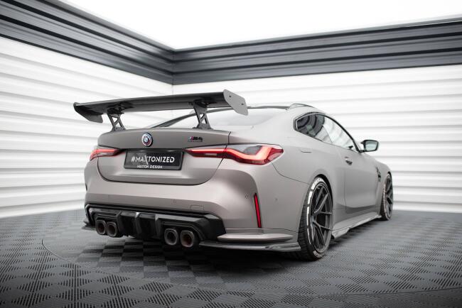Maxton Design Carbon Heckflügel Heckspoiler mit Standfuß innen für BMW M4 G82 / G82 Facelift / M440i / 4 M-Paket G22 / G22 Facelift