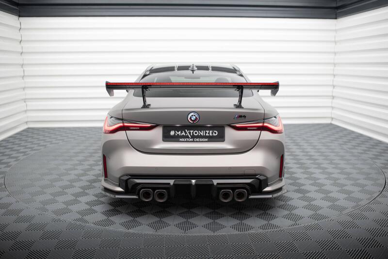 Maxton Design Carbon Heckflügel Heckspoiler mit Standfuß innen und LED für BMW M4 G82 / G82 Facelift / M440i / 4 M-Paket G22 / G22 Facelift