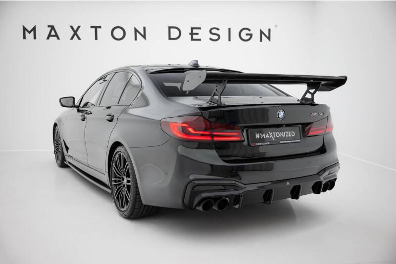 Maxton Design Carbon Heckflügel Heckspoiler mit Standfuß innen für BMW 5er / M5 Limousine G30 / F90